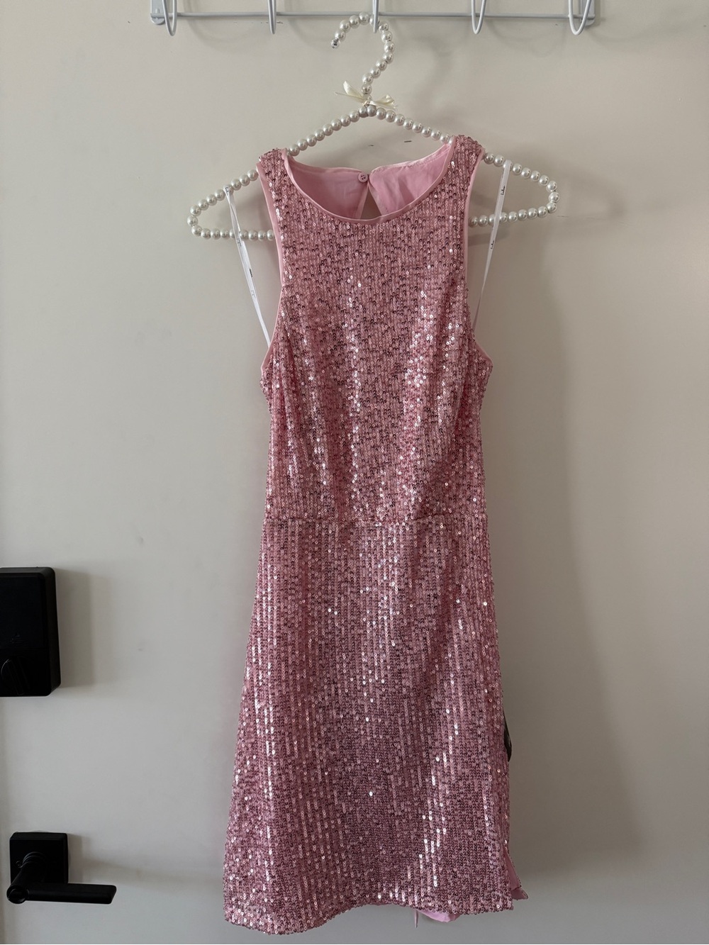 Lulu's Pink Sequin Party Dress